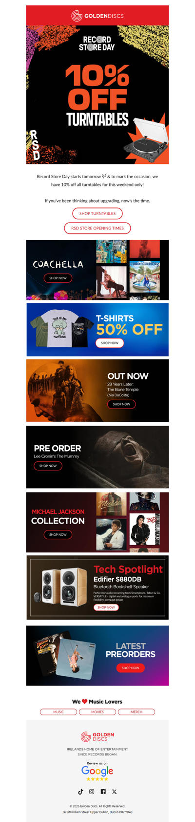 10% off Turntables this weekend! 🔥