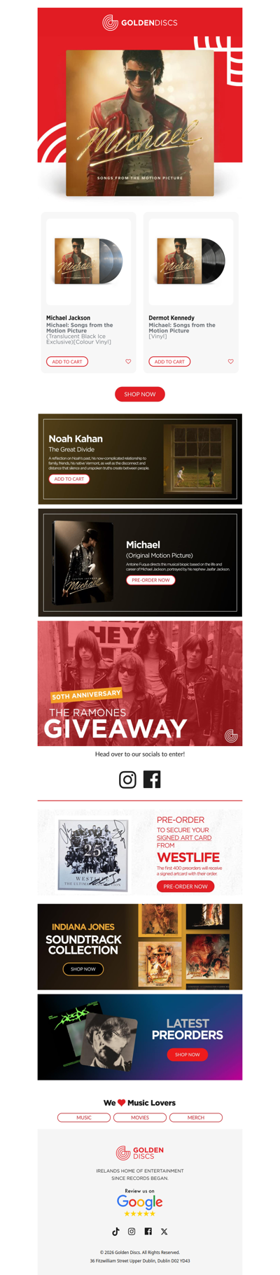 New This Week: Michael, Noah Kahan + More