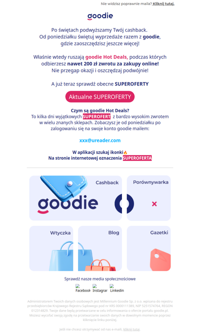 Planowane podwyżki zwrotów