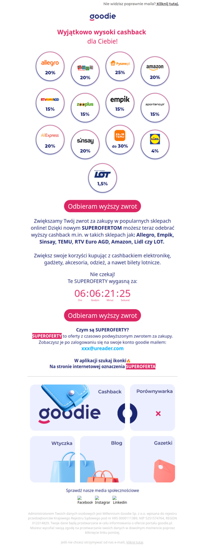 Podjęliśmy decyzję o zwiększeniu zwrotu