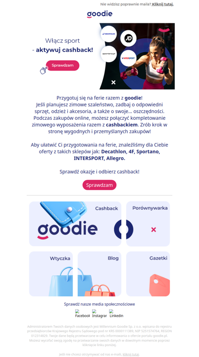 Przygotuj się na ferie z cashbackiem!