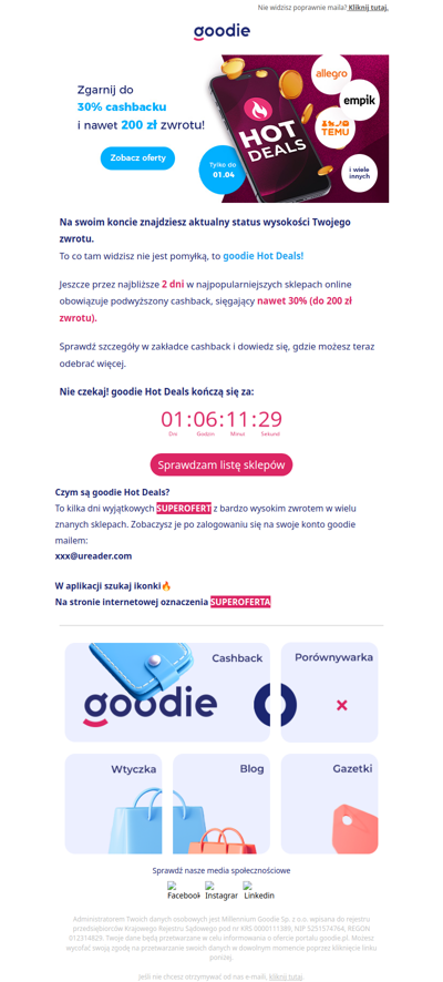 Aktualny status wysokości Twojego zwrotu