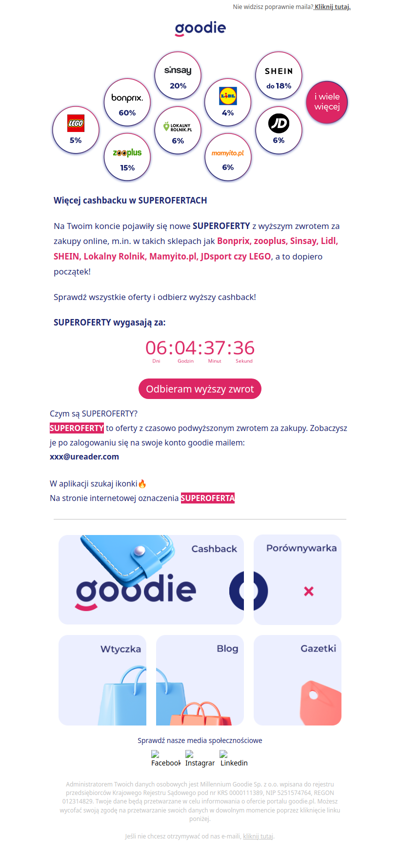 Na Twoim koncie teraz jest więcej!