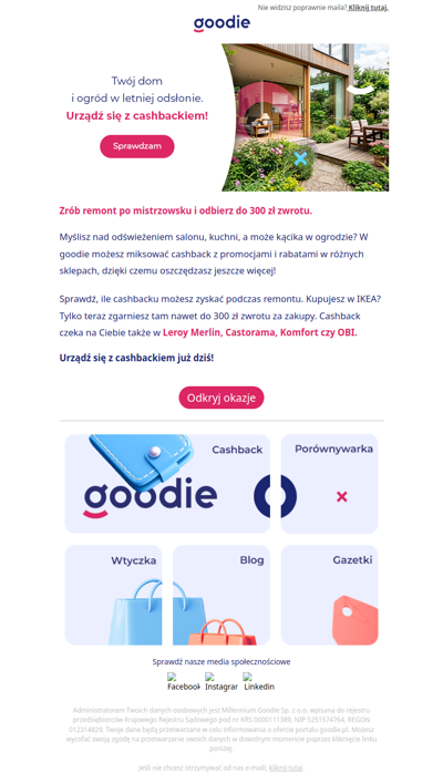 Nie czekaj! Odśwież przestrzeń na lato
