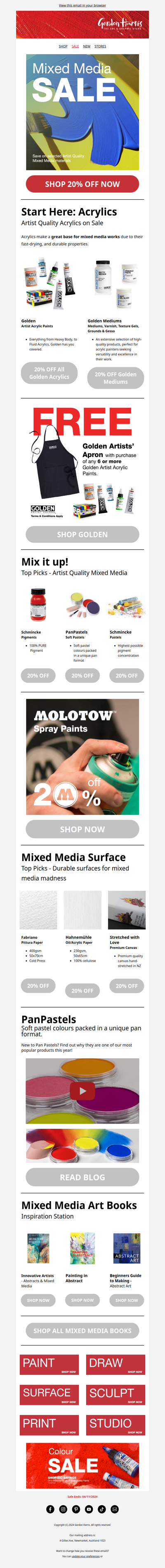 Mix it up! SALE on Mixed Media