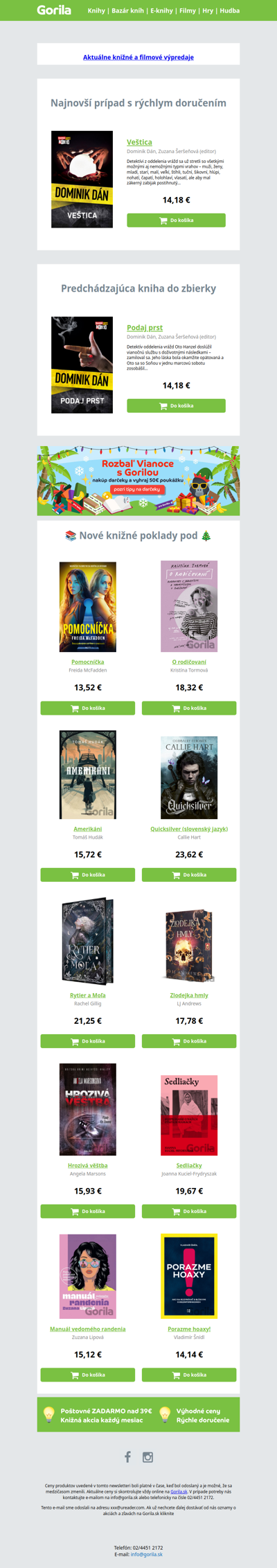 🎁 Vianoce s Dominikom Dánom! 📙 Veštica je pripravená