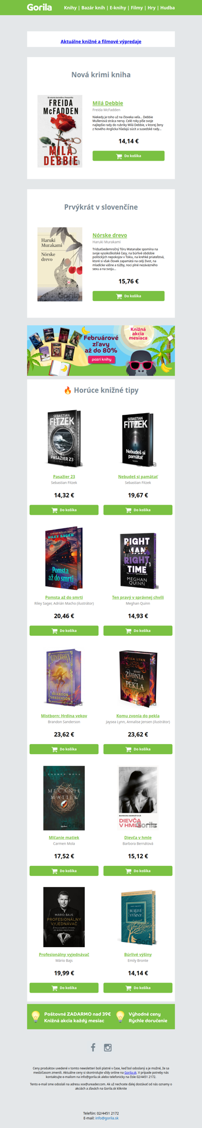 👩 Milá Debbie, čo má nové Freida McFadden? Knihu!