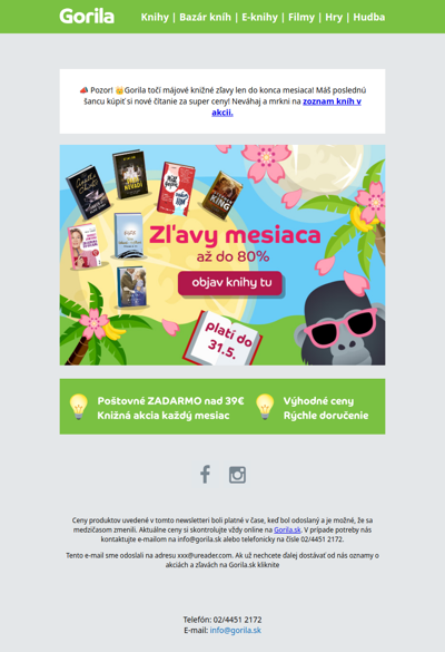 📚 Májové zľavy čoskoro končia! Ulov si knihu od 1€