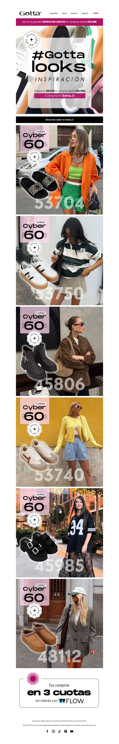 👋 ¡Inspírate con el Cyber Gotta! 💥 Últimos días hasta 60%