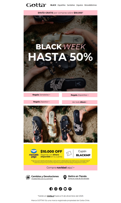 ¿Esperabas esto? Adelanta tus regalos hasta 50% OFF