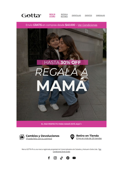 Compra ahora y recíbelo a tiempo para mamá ✨