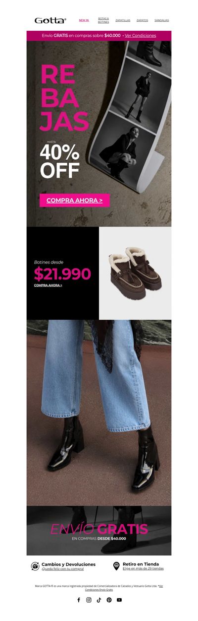 Renueva tu look con botines desde $21.990 👢
