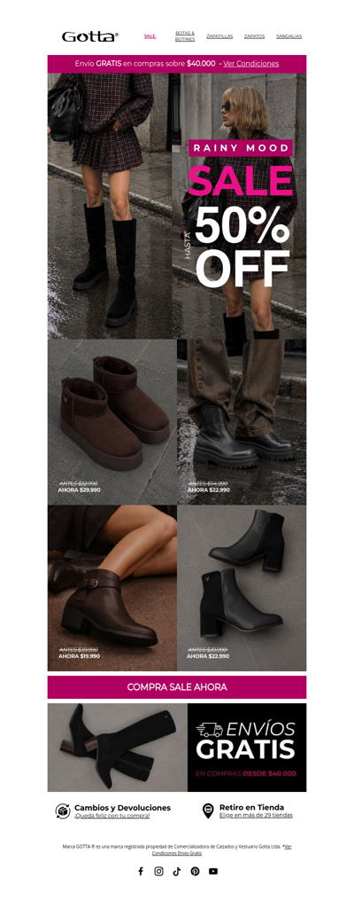 POV: Sale, lluvia y hasta 50% OFF ☔