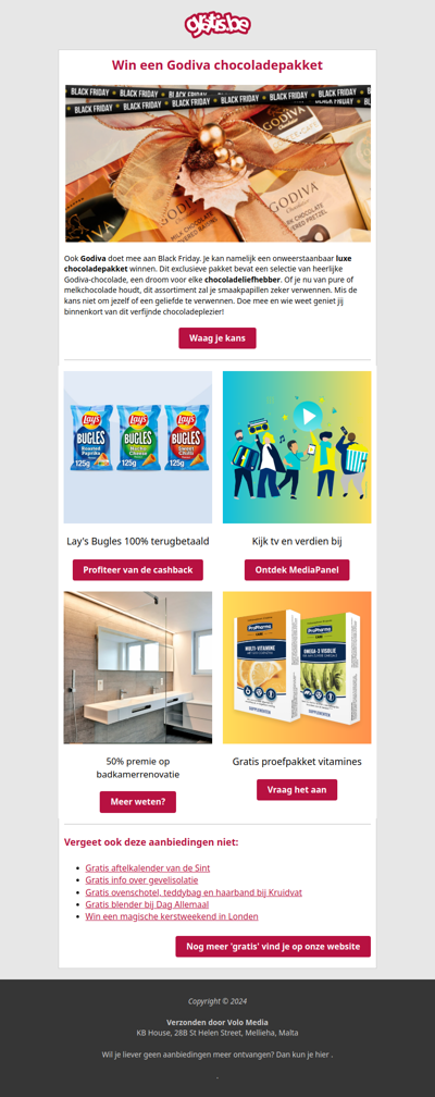 Gratis Lay's Bugles, proefpakket voedingssupplementen en meer