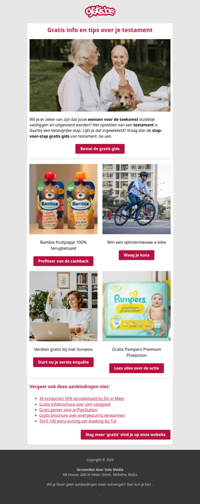 Gratis Bambix fruitpapje, Pampers Premium Protection en meer