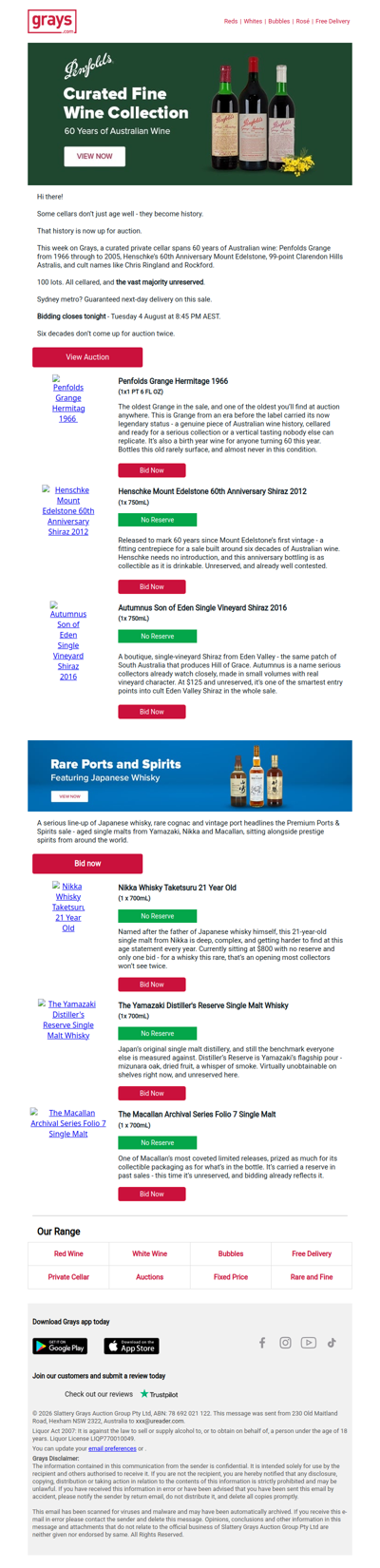 Six Decades of Grange, One Cellar