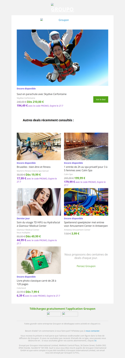 On est plutôt sûrs que tu vas adorer cette offre !