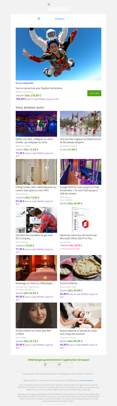 On est plutôt sûrs que tu vas adorer cette offre !