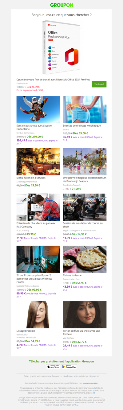 Les clients qui ont acheté cette offre sont aussi intéressés par ces offres