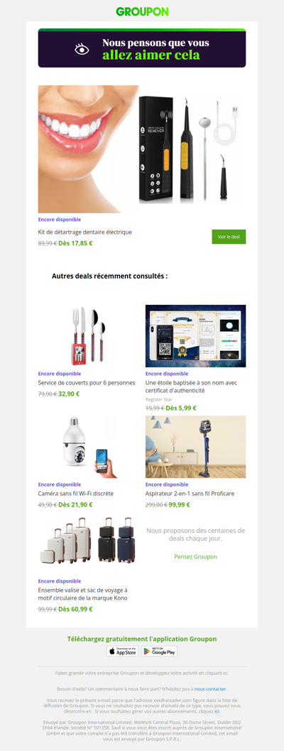 On est plutôt sûrs que tu vas adorer cette offre !