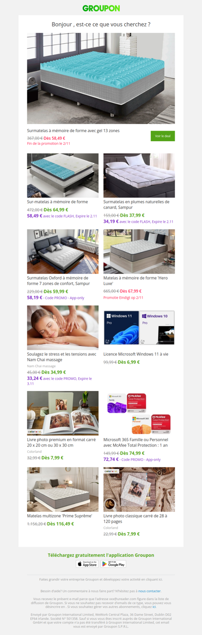 Les clients qui ont acheté cette offre sont aussi intéressés par ces offres