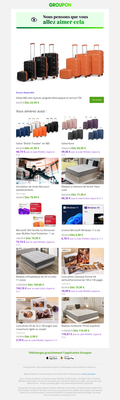 On est plutôt sûrs que tu vas adorer cette offre !
