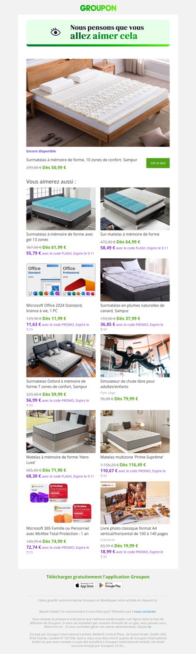 On est plutôt sûrs que tu vas adorer cette offre !