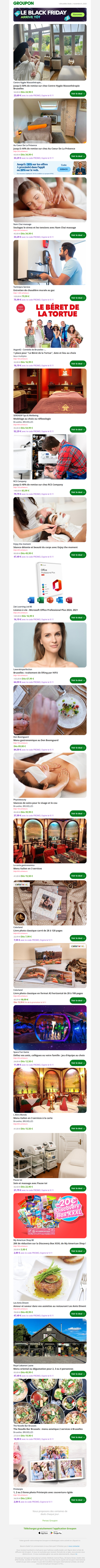 Jusqu'à 50% de remise sur chez Centre Hygée Massothérapie Bruxelles