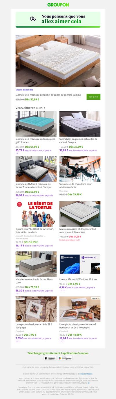 L'offre que tu as vue est toujours dispo !