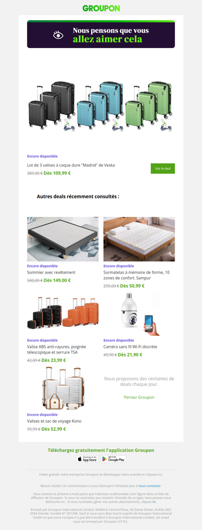 On est plutôt sûrs que tu vas adorer cette offre !