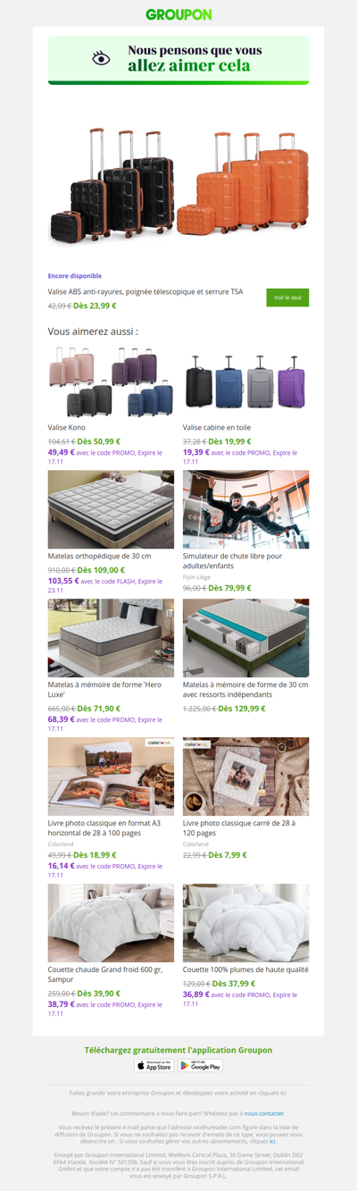 On est plutôt sûrs que tu vas adorer cette offre !