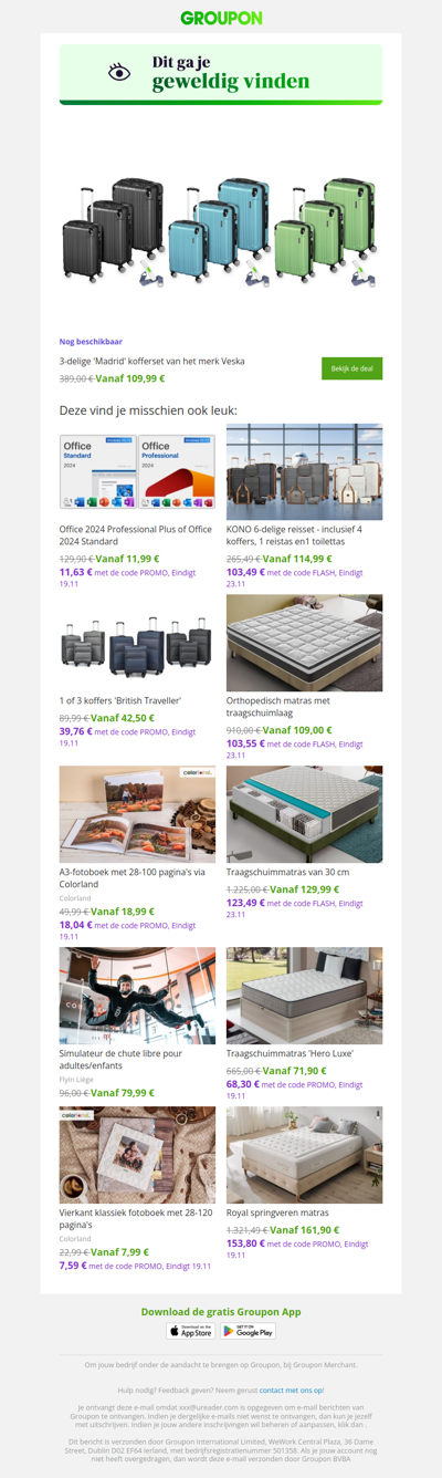 Zeg ja tegen deze deal! Hij is nog steeds beschikbaar!