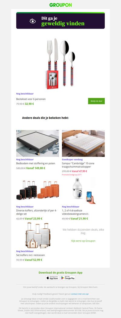 Ben je er klaar voor? De deal die je hebt bekeken is nog steeds beschikbaar!