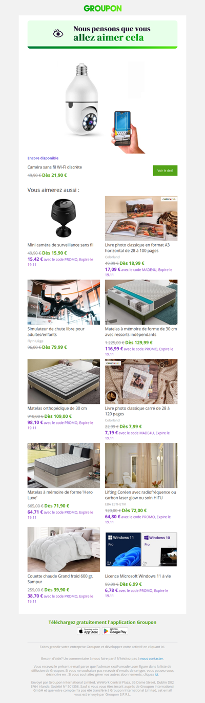 On est plutôt sûrs que tu vas adorer cette offre !