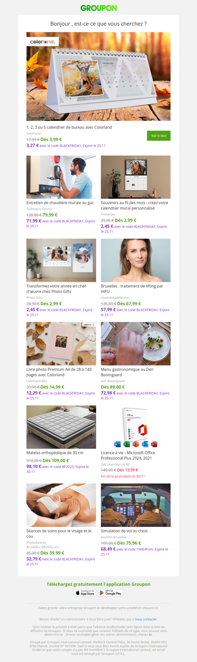 Les clients qui ont acheté cette offre sont aussi intéressés par ces offres