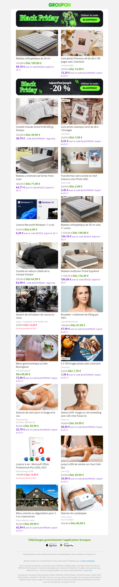 Matelas orthopédique de 30 cm