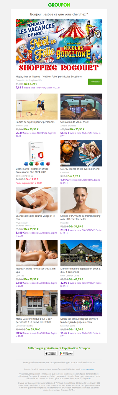 Les clients qui ont acheté cette offre sont aussi intéressés par ces offres