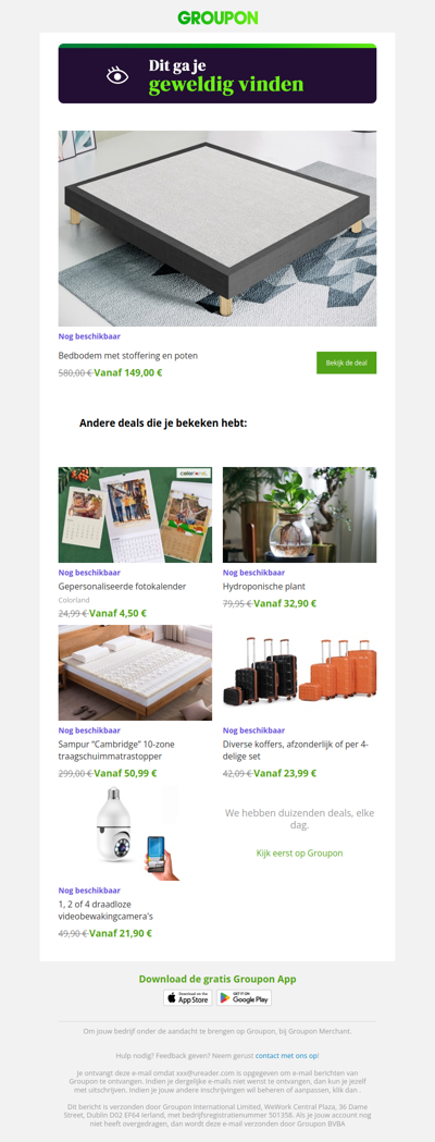 Zeg ja tegen deze deal! Hij is nog steeds beschikbaar!