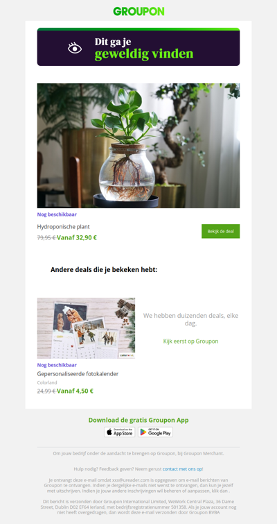 Zeg ja tegen deze deal! Hij is nog steeds beschikbaar!