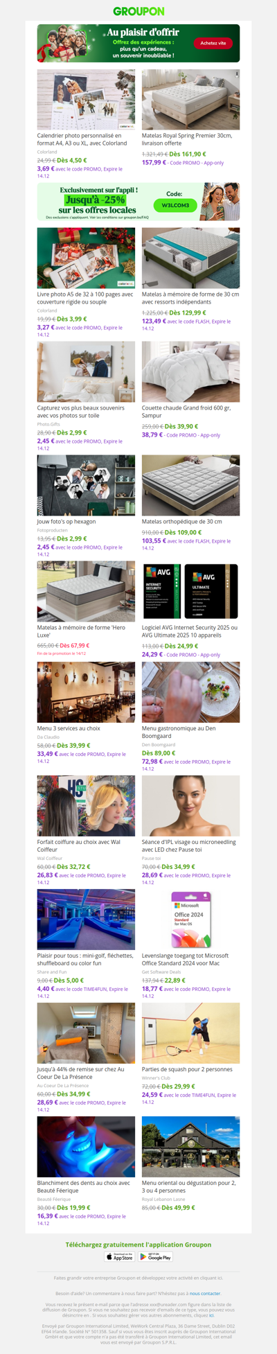 Calendrier photo personnalisé en format A4, A3 ou XL, avec Colorland