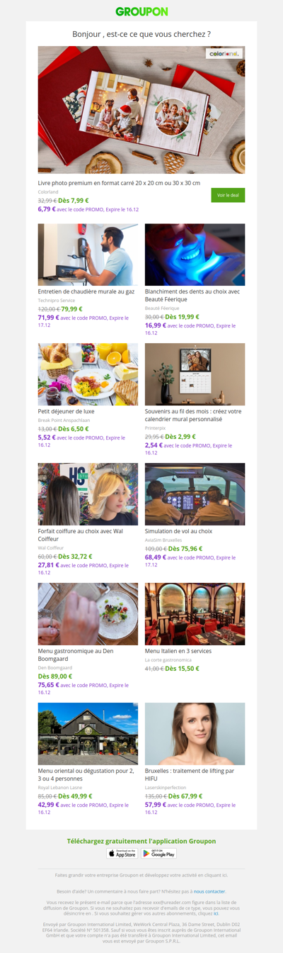 Les clients qui ont acheté cette offre sont aussi intéressés par ces offres