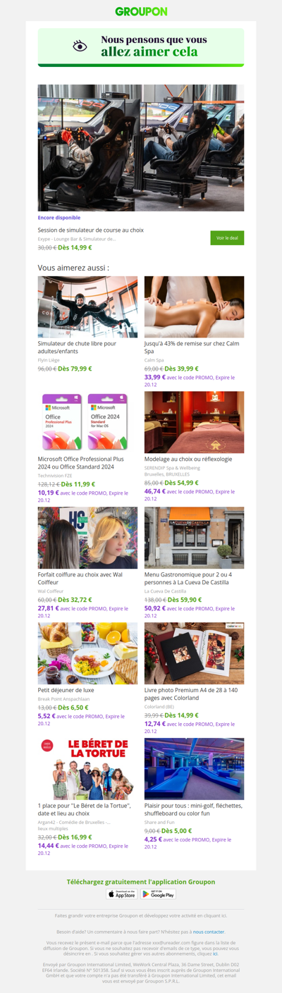 On est plutôt sûrs que tu vas adorer cette offre !