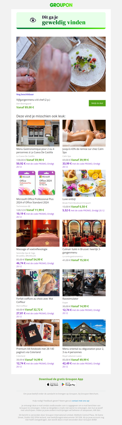 Zeg ja tegen deze deal! Hij is nog steeds beschikbaar!