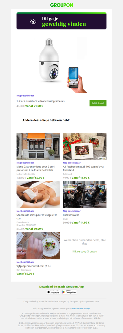 Zeg ja tegen deze deal! Hij is nog steeds beschikbaar!