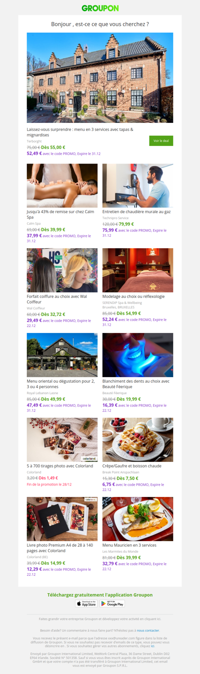 Les clients qui ont acheté cette offre sont aussi intéressés par ces offres