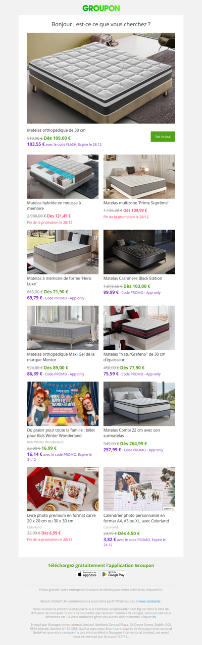 Les clients qui ont acheté cette offre sont aussi intéressés par ces offres