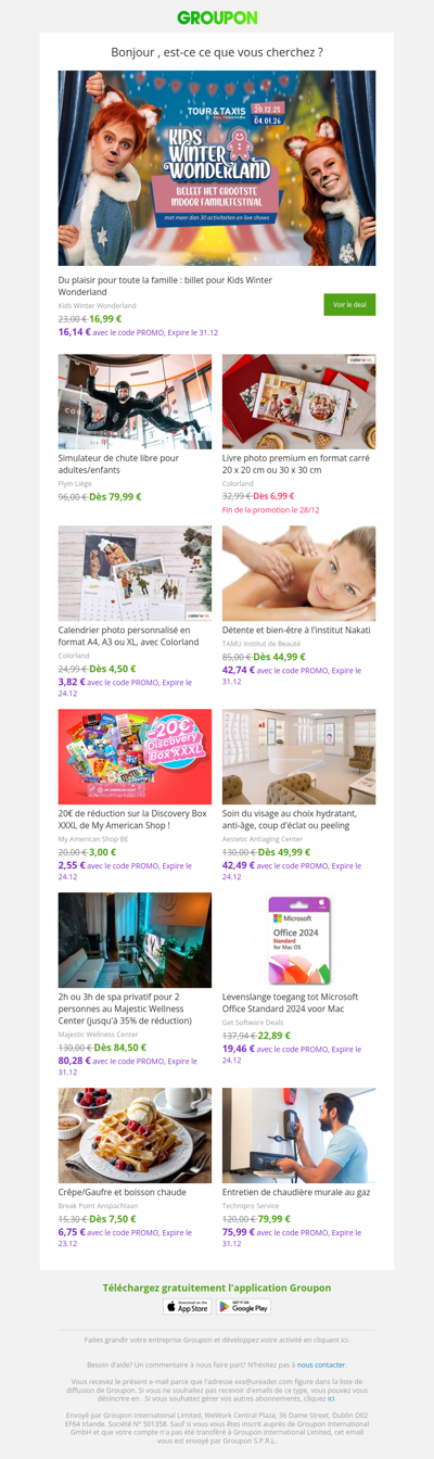 Les clients qui ont acheté cette offre sont aussi intéressés par ces offres