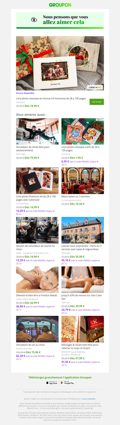 L'offre que tu as vue est toujours dispo !