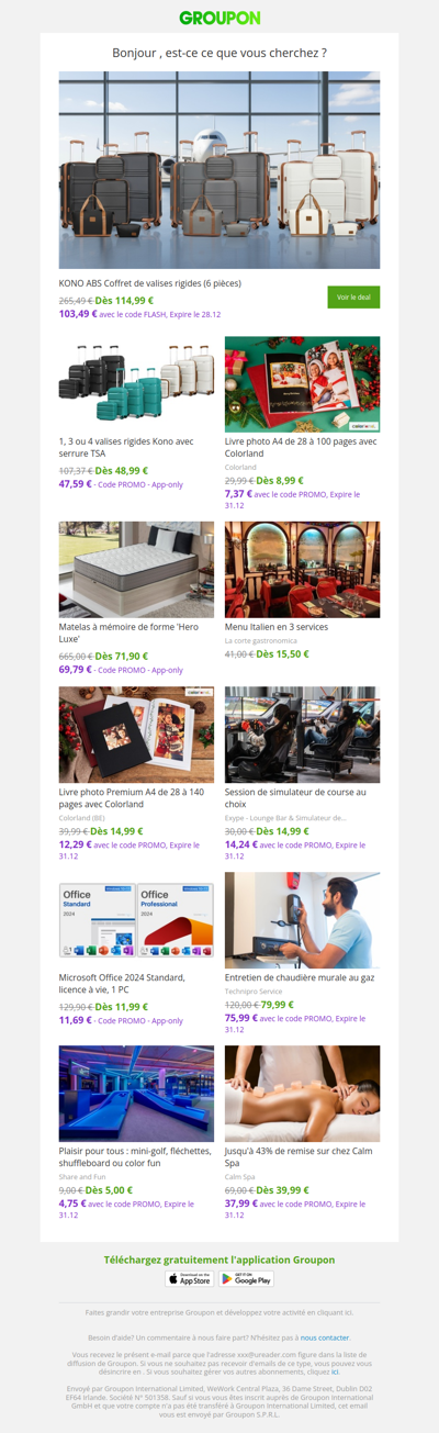 Les clients qui ont acheté cette offre sont aussi intéressés par ces offres