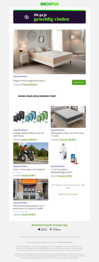 Zeg ja tegen deze deal! Hij is nog steeds beschikbaar!